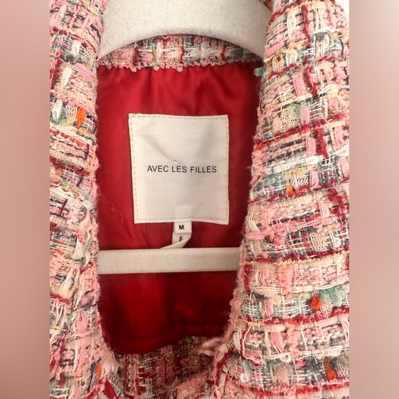 Avec Les Filles Long Tweed Shacket - Picture 5 of 7